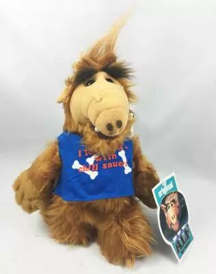 ALF - Peluche 25cm � ventouse \ I love eats cats with Chili sauce!\  (1988) 