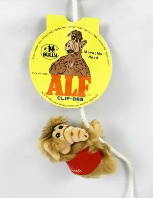 ALF - Peluche � Pince \ No Problemo\  (Bully 1987) + Pr�sentoir Magasin
