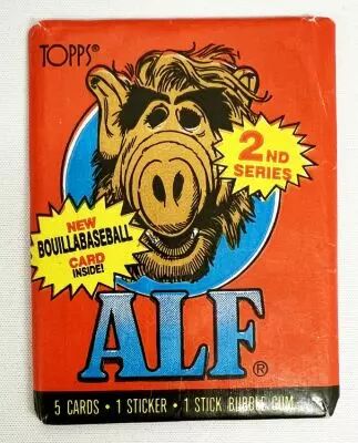 ALF - Topps - Pack of 5 Trading Cards \ 2nd Series\  + 1 Sticker