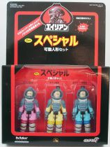 Alien - ReAction - Nostromo Crew action-figure set : Dallas, Kane, Lambert (Boitage Japon)