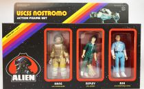 Alien - ReAction - USCSS Nostromo action-figure set : Kane, Ripley & Ash