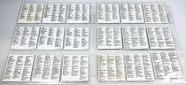 Aliens - Kenner - Série de 18 Bio Data Trading Cards (Européennes)