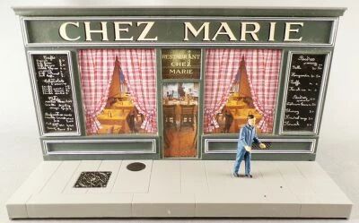 Altaya Ixo Diorama Restaurant Chez Marie pour V�hicule 1/43