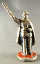 Aluminium Figure 54mm - Policeman with Cape Stick Right Arm Up Road Police Tour de France