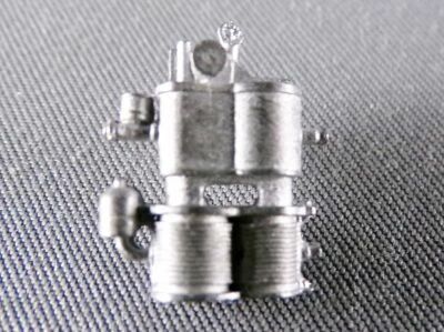 AMF-87 A-302 Ho Super D�taillage Pompe � Air Bi-Compoud � Droite pour Locomotive M�tal Blanc Neuve