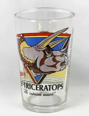 Amora (verre � moutard) - S�rie Dinosaures - Le Tric�ratops \ Le cuirass� vivant\  