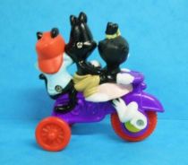 Animaniacs - Figurine Premium McDonald\'s - Yakko, Wakko et Dot en tricycle