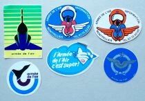 Arm&eacute;e de l\'Air Arm&eacute;e de Terre Marine - Lot de 14 Autocollants Vintage