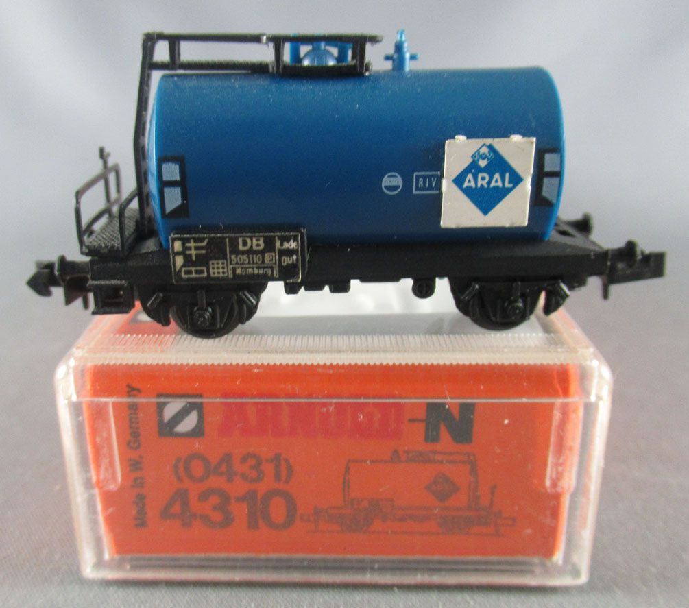 Arnold 4310 N Scale Db 2 Axles Aral Tank Wagon Boxed