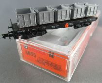 Arnold 4955 N Scale Db Heavy Loaded Flat Wagon SSkms Type Boxed