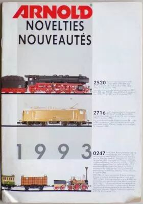 Arnold N Scale 1993 English-French Catalogue A4 16 Colors Pages