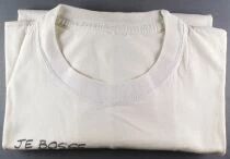 Asterix - 1992 Total White T-shirt - Je Bosse ... Moi M&ocirc;ssieur (Size L)