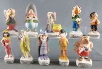 Asterix - 2000 Complete Set 10 Mat Porcelain Bean-figures