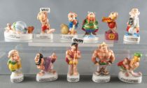 Asterix - 2002 Complete Set 11 Porcelain Bean-figures - Asterix at Olympic Games