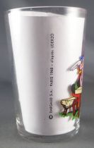 Asterix - Amora Mustard glass with © série - Asterix at table & Obelix eating wild boar