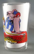 Asterix - Amora Mustard glass with © Séries -  Obélix & Cleopater laying