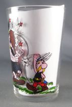 Asterix - Amora Mustard glass with © Séries - Asterix beating a barbarian