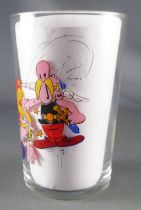 Asterix - Amora Mustard glass with © series - Asterix knocks out Assurancetourix