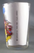 Asterix - Amora Mustard glass with © Series - Asterix watching girl (blue sword)