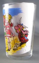 Asterix - Amora Mustard glass with © Series - Asterix watching girl (blue sword)
