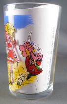 Asterix - Amora Mustard glass with © Series - Asterix watching girl (green sword)