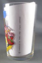 Asterix - Amora Mustard glass with © Series - Asterix watching girl (green sword)