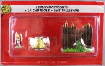 Asterix - ATLAS Editions - Gaul\\\'s village - #07 : Cacofonix + cart + fence