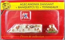 Asterix - Atlas Editions - Gaul\'s village - #10 : Dancing Geriatrix + banquet + barrels Open Card