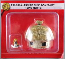 Asterix - ATLAS Editions - Gaul\\\'s village - #18 : Panacea sitting on a bench + hut