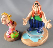 Asterix - Atlas Plastoy - Figurine Résine - Bonemine & Abraracourcix : La scène de ménage (Exclusive)