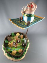 Asterix - Atlas Plastoy - Figurine Résine - Le Tapis Volant & le Village en Boite (Exclusive)