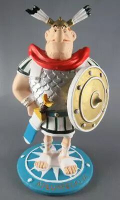 Figurine Asterix Jeux Olympiques Plastoy - Agecanonix, Mixomatos, Claudius Cornedurus