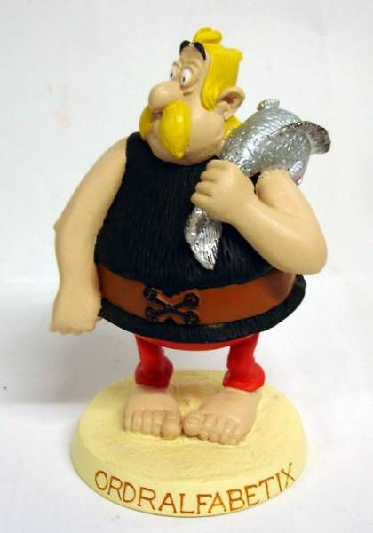 Le VILLAGE d'ASTERIX n° 55 figurine danseur Gaulois figuren figur Atlas PLASTOY