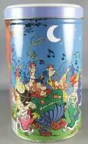 Asterix - Boite &agrave; G&acirc;teaux M&eacute;tal Ronde 2001 - La F&ecirc;te