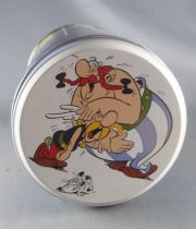 Asterix - Boite à gâteaux Tube rond Delacre - Le Banquet