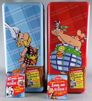 Asterix - Boites � G�teaux Rectangulaires Delacre - Ast�rix + Ob�lix