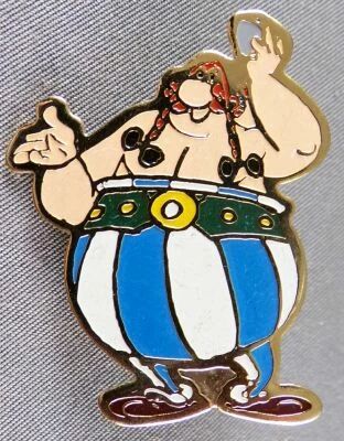 Asterix - Broche M�tal Dargaud 78 -Ob�lix
