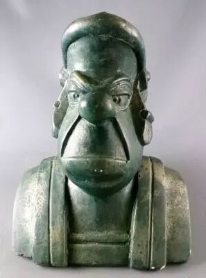Asterix - Buste Pl�tre Patine Bronze - Romain - Studio Id�fix