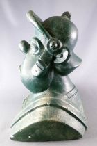 Asterix - Buste Plâtre Patine Bronze - Romain - Studio Idéfix