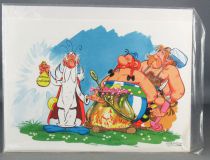 Asterix - Carte Dargaud Exclusive Noel 1976 & Enveloppe - La Potion Magique