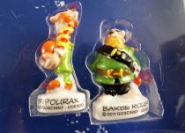  Asterix - Coffret 10 Fèves Porcelaine + 2 Exclusives - Asterix chez les Bretons Auchan 2011 2000 Arguydal