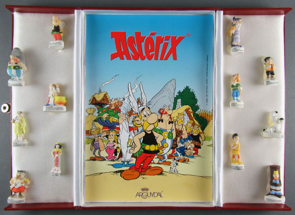 Asterix - Série Complète 10 Fèves Porcelaine Mate 2000 Arguydal