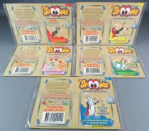 Asterix - Complete Set of 5 Stickers Sheets - Spoonies Panini 1999 Mint in Package