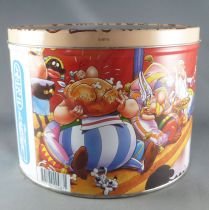 Asterix - Delacre Tin Cookie Box (Rond) - Asterix and Cleopater