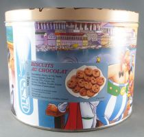 Asterix - Delacre Tin Cookie Box (Rond) - Asterix and Cleopater