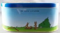 Asterix - Delacre Tin Cookie Box (Square Rond Corners) - The Secret of the Unicorn - Slaps in Preparation