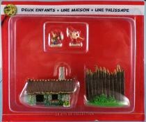 Asterix - Editions Hachette - Le Village - N°23 : Deux Enfants + une Maison + une Palissade Neuf sous Blister