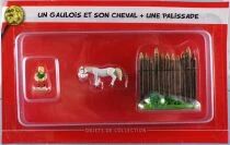 Asterix - Editions Hachette - Le Village - N°45 : Un Gaulois et son Cheval + une Palissade Neuf sous Blister