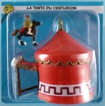 Asterix - Editions Hachette - Le Village Camp Romain - N°61 : La Tente du Centurion + un Centurion à Cheval Neuf sous Blister