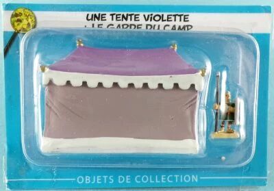 Asterix - Editions Hachette - Le Village Camp Romain - N�64 : Une Tente Violette + Le Garde du Camp Neuf sous Blister